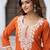 Women Ethnic Motifs Embroidered Regular Thread Work Pure Cotton Kurta with Trousers & With Dupatta