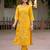 Women Floral Embroidered Cotton Kurta with Trousers