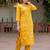 Women Floral Embroidered Cotton Kurta with Trousers