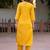 Women Floral Embroidered Cotton Kurta with Trousers
