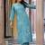 Floral Embroidered Thread Work Pure Cotton Kurta With Trouser