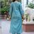 Floral Embroidered Thread Work Pure Cotton Kurta With Trouser