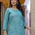 Floral Embroidered Thread Work Pure Cotton Kurta With Trouser