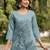Women Floral Embroidered Cotton Kurta with Trousers