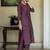 Floral Embroidered Straight Thread Work Pure Cotton Kurta With Trousers