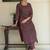 Floral Embroidered Straight Thread Work Pure Cotton Kurta With Trousers