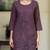 Floral Embroidered Straight Thread Work Pure Cotton Kurta With Trousers