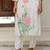 Women Floral Printed Knee Length Regular Pure Silk Straight Kurta with Trousers