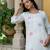 Floral Printed Round Neck Straight Kurta With Trousers