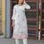 Floral Printed Round Neck Straight Kurta With Trousers