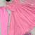 Pink georgette anarkali suit set with dupatta & pant for women