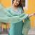 Floral Yoke Design Sequinned Chanderi Silk Straight Kurta With Trousers & Dupatta