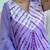Abstract Printed V-Neck Pure Silk Kurta With Trousers & Dupatta