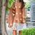 Bandhani Dyed V-Neck Pure Silk Straight Kurta With Trousers & Dupatta