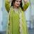Women Bandhani Printed Empire Thread Work Kurta with Trousers & With Dupatta