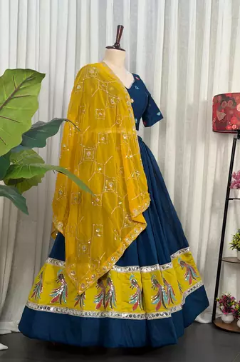Women's  embroidered Lehenga Choli- Full stitched free size