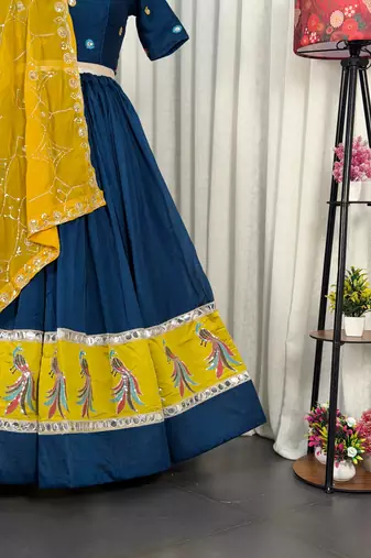 Women's  embroidered Lehenga Choli- Full stitched free size