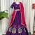  Purple Roman Silk Lehenga Choli- Full stitched free size