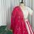 White  Lehenga Choli with Pink Embroidered Dupatta- Full stitched free size