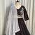  Black Lehenga Choli with Peacock Embroidery & Mirror Work- Full stitched free size