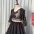  Black Lehenga Choli with Peacock Embroidery & Mirror Work- Full stitched free size