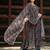 Women Floral Printed Empire Gotta Patti Kurta with Trousers & With Dupatta