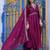 Floral Embroidered Empire Sequinned Kurta With Trouser & Dupatta