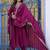 Floral Embroidered Empire Sequinned Kurta With Trouser & Dupatta