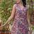 Floral Printed V-Neck Pure Cotton Straight Kurta with Trousers