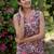 Floral Printed V-Neck Pure Cotton Straight Kurta with Trousers