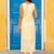 Sweetheart Neck Regular Thread Work Pure Silk Kurta With Trousers & Dupatta