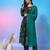 Floral Printed Empire Gotta Patti Kurta with Trousers & Dupatta