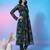 Floral Printed Empire Gotta Patti Kurta with Trousers & Dupatta