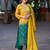 Women Ethnic Motifs Dyed Regular Sequinned Kurta with Palazzos & With Dupatta