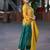 Women Ethnic Motifs Dyed Regular Sequinned Kurta with Palazzos & With Dupatta