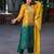 Women Ethnic Motifs Dyed Regular Sequinned Kurta with Palazzos & With Dupatta