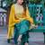 Women Ethnic Motifs Dyed Regular Sequinned Kurta with Palazzos & With Dupatta