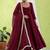 Women Empire Gotta Patti Chanderi Silk Kurta with Trousers & With Dupatta