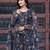 Floral Printed Round Neck Long Sleeves Gotta Patti Kurta with Trousers & Dupatta