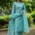 Women Ethnic Motifs Embroidered Regular Thread Work Chanderi Silk Kurta with Trousers & With Dupatta