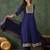 Women's Gorgeous Embroidery Work Vichitra Silk Fabric Flared Kurta Pant and Dupatta Set