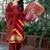 Women Dyed Regular Kurta with Trousers & With Dupatta