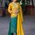 Women Ethnic Motifs Dyed Regular Thread Work Kurta with Palazzos & With Dupatta