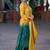 Women Ethnic Motifs Dyed Regular Thread Work Kurta with Palazzos & With Dupatta
