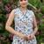 Floral Printed V-Neck Regular Pure Cotton Kurta with Trousers