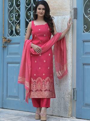 Women Ethnic Motifs Regular Kurta with Trousers & With Dupatta 3
