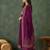 Women's Gorgeous Embroidery Work Vichitra Silk Fabric Flared Kurta Pant and Dupatta Set