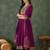 Women's Gorgeous Embroidery Work Vichitra Silk Fabric Flared Kurta Pant and Dupatta Set