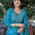Women Ethnic Motifs Printed Regular Sequinned Kurta with Trousers & With Dupatta