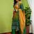 Women Bandhani Dyed Regular Thread Work Kurta with Trousers & With Dupatta